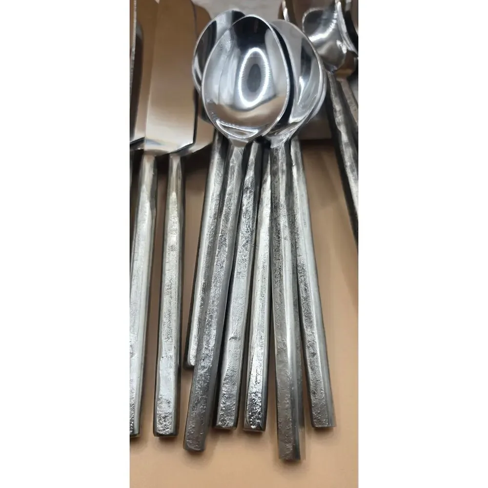 Forged Pottery Barn Stainless Steel Elegant Utensil Pre-loved Set 27